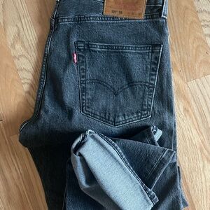 Levi's Black Straight Jeans